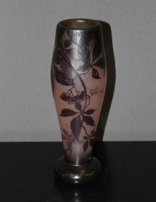 Art Nouveau Vase with Vine Decoration by Gauthier-BCR-1017517