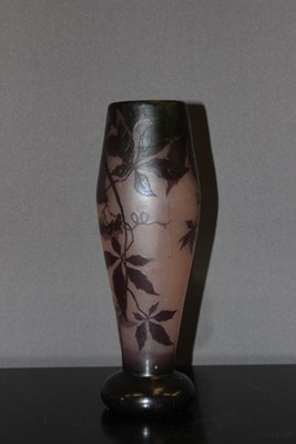 Art Nouveau Vase with Vine Decoration by Gauthier-BCR-1017517