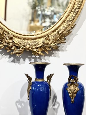 Art Nouveau Vases in Gilt Bronze, 1920s, Set of 2-KKG-1706293