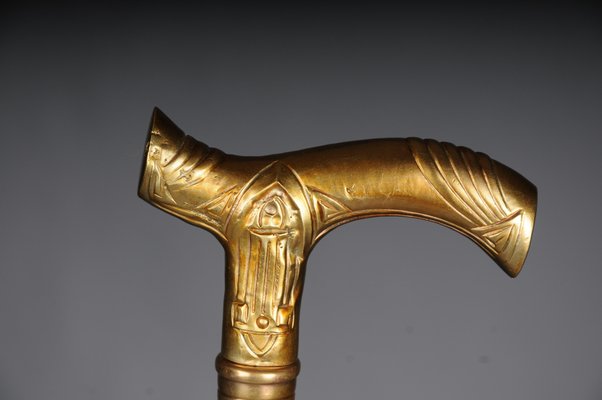 Art Nouveau Walking Stick in Bronze-FLW-1768171