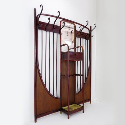 Art Nouveau Wall Mounted Coat Rack from Thonet, Vienna, 1900s-NYF-2024154