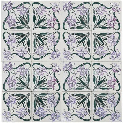 Art Nouveau Wall Tile from Cf Devres, France, 1920s-VDW-960223