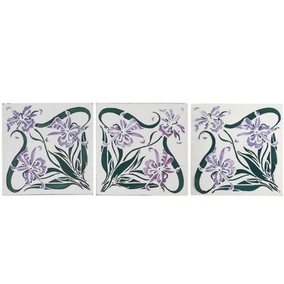 Art Nouveau Wall Tile from Cf Devres, France, 1920s-VDW-960223