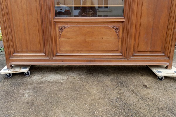 Art Nouveau Walnut Bookcase by Louis Majorelle, 1890s-XNH-1804453