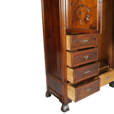 Art Nouveau Walnut Cabinet from Cadorin Venezia-NJV-576419