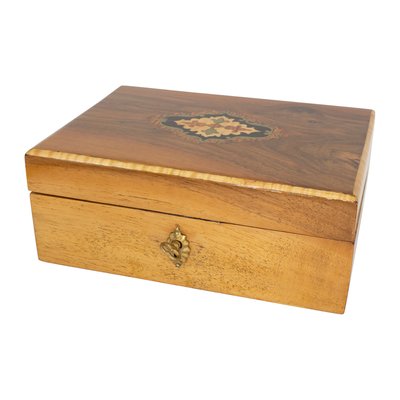 Art Nouveau Walnut Casket-WFJ-1056958