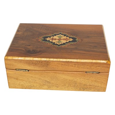 Art Nouveau Walnut Casket-WFJ-1056958