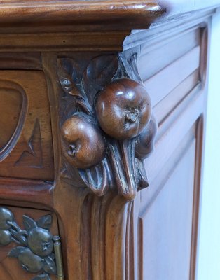 Art Nouveau Walnut Server, 1900-RVK-2024485