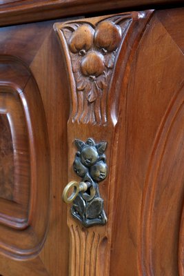 Art Nouveau Walnut Server, 1900-RVK-2024485