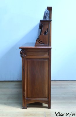 Art Nouveau Walnut Server, 1900-RVK-2024485