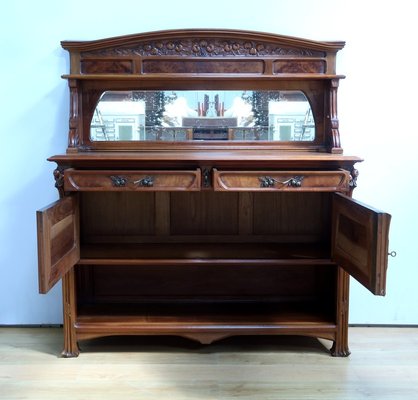 Art Nouveau Walnut Server, 1900-RVK-2024485