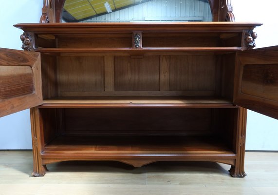 Art Nouveau Walnut Server, 1900-RVK-2024485