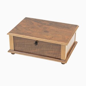 Art Nouveau Walnut Wood Box-WFJ-1066921