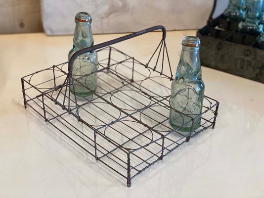 Art Nouveau Wire Bottle Holder, France-JO-1180515