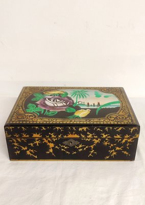 Art Nouveau Wooden Box. Spain, 1940s-RGF-1725768