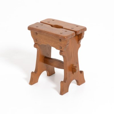 Art Nouveau Wooden Stool, 1920s-VT-786149