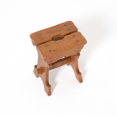 Art Nouveau Wooden Stool, 1920s-VT-786149