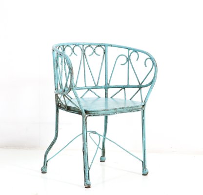 Art Nouveau Wrought Iron Childrens Armchair, France, 1900s-MY-1320199