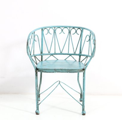 Art Nouveau Wrought Iron Childrens Armchair, France, 1900s-MY-1320199