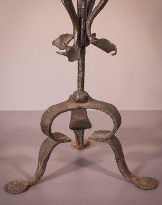 Art Nouveau Wrought Iron Dragon Stand After Antoni Gaudí-AOI-1155499