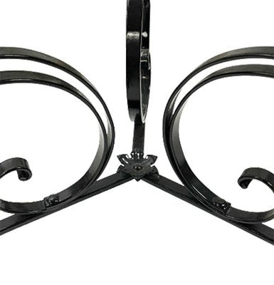 Art Nouveau Wrought Iron Plant Table with Copper Tray, 1900s-UCH-1224539