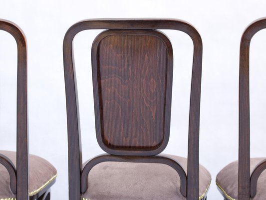 Art Noveau Bentwood Chairs from Thonet, 1905, Set of 4-YZB-1822529