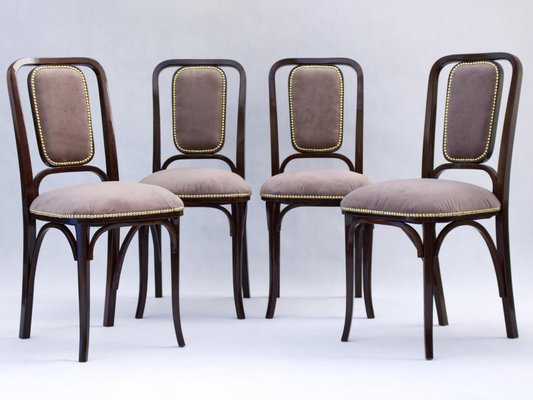 Art Noveau Bentwood Chairs from Thonet, 1905, Set of 4-YZB-1822529