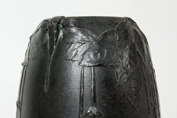 Art Noveau Bronze Vase by Hugo Elmqvist, 1890s-NL-1791239