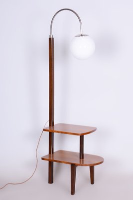 Artdeco Floor Lamp by Walnut attributed to Jindřich Halabala for Up Závody, Czechia, 1930s-WHY-1705711