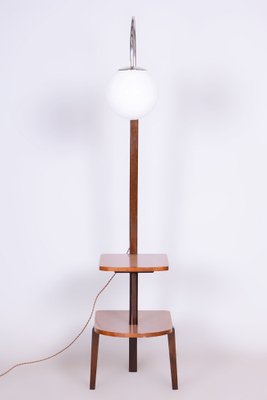 Artdeco Floor Lamp by Walnut attributed to Jindřich Halabala for Up Závody, Czechia, 1930s-WHY-1705711