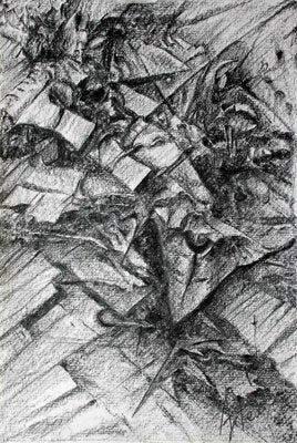 Artemio Ceresa, Surreal Landscape in Drawing 1, Pencil, 2018-ZCI-2029745