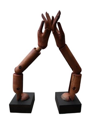 Articulated Arms of Wooden Mannequin, Set of 2-RIK-1770736