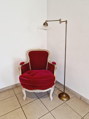 Articulated Brass Floor Lamp, 1970s-FAX-2020059