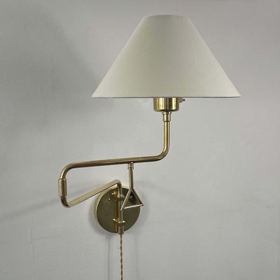 Articulating Brass Wall Light, 1950s-OE-1806575