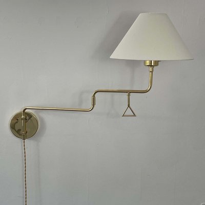 Articulating Brass Wall Light, 1950s-OE-1806575