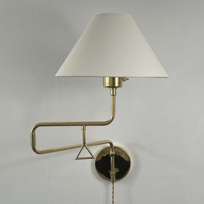 Articulating Brass Wall Light, 1950s-OE-1806575