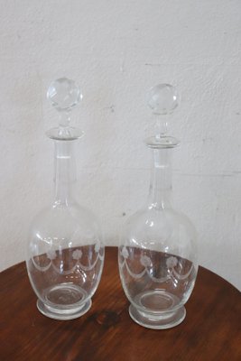 Artistic Glass Bottles, 1940s, Set of 2-DCO-730914