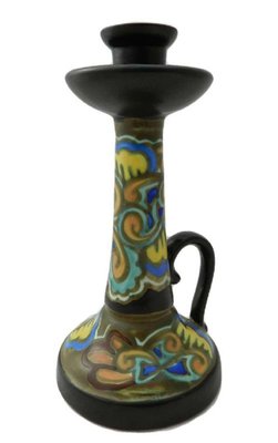 Arts and Crafts Art Nouveau Candleholder by C M Bergen, Belgium, 1920s-ARU-2016823