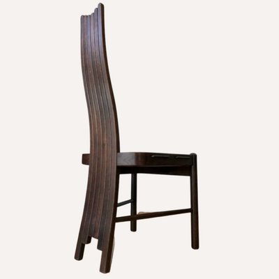 Arts and Crafts Oak Organic Shaped Steam Bent Revival Chair-BHG-1160921