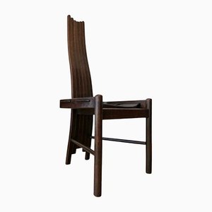 Arts and Crafts Oak Organic Shaped Steam Bent Revival Chair-BHG-1160921