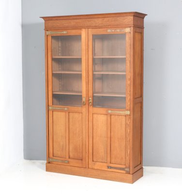 Arts & Crafts Art Nouveau Oak Bookcase, 1900s-MY-1804490