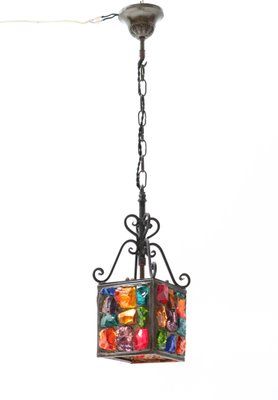 Arts & Crafts Art Nouveau Wrought Iron Lantern, 1900s-MY-989223