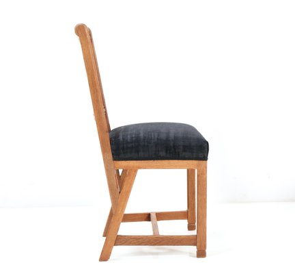 Arts & Crafts Chairs in Oak by Hendrik Petrus for the University of Leiden, Set of 12-MY-1229133