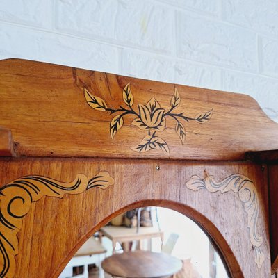 Arts & Crafts Hall Stand in Teak-FRB-1739744