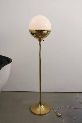 Arts & Crafts Stall Lamp in Brass from Vereinigte Werkstätten, Munich, 1960s-FJP-1798548