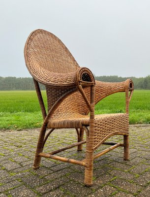 Arts & Crafts Wicker & Rattan Armchair from Dryad and Co, UK, 1920s-WZZ-1759480