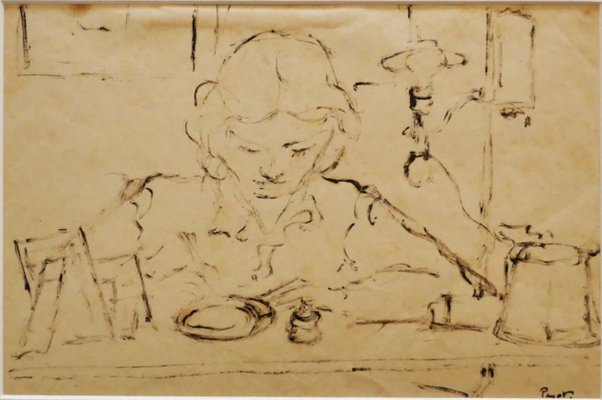 Arturo Peyrot, Woman, Drawing, 1960-ZCI-840385