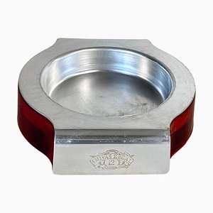 Ashtray in Cast Aluminium and Glass by Chivas, France, 1970s-UR-1800654