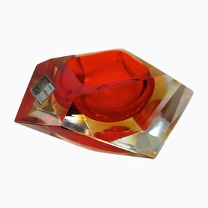 Ashtray in Murano Glass by Flavio Poli for Seguso, Glassmakers of C. Campanella - Label, 1960s-YHS-2026881