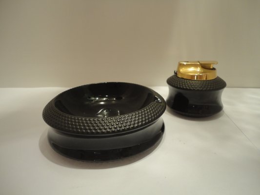 Ashtray & Lighter Set by Tapio Wirkkala for Rosenthal, 1970s, Set of 2-VIB-698616